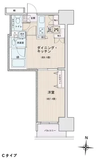 エスティメゾン錦糸町Ⅱ【6階】の間取り
