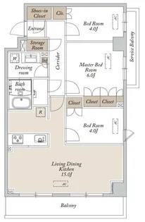 HF東尾久レジデンス【0105号室】の間取り