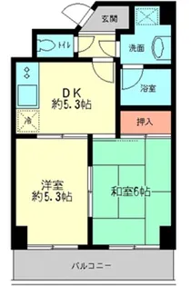 エコーピア【6階】の間取り