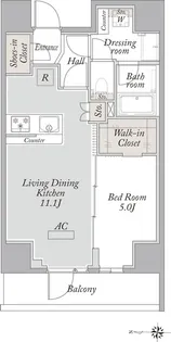 ラクラス浅草【4階】の間取り