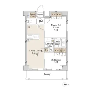 KIーLIGHTKINSHICHO【6階】の間取り