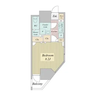 STANDZ大島【8階】の間取り