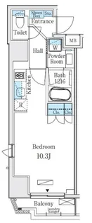 グレイスコート岩本町【5階】の間取り