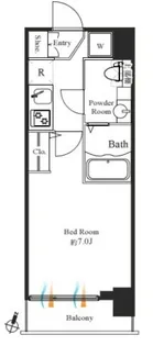 GRAN PASEO神田駅前【11階】の間取り