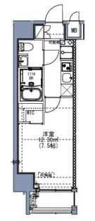SーRESIDENCE尾久AZURE【4階】の間取り