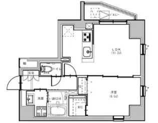 SーRESIDENCE浅草FIORE【8階】の間取り