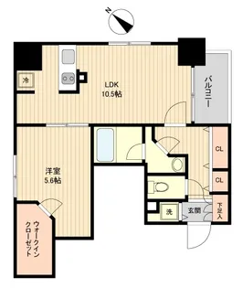 ラクラス月島【3階】の間取り