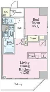 ワンルーフレジデンス新御徒町【6階】の間取り