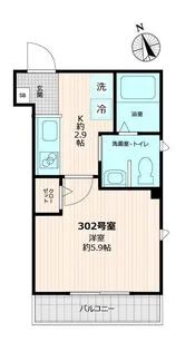 NH GRANDE【302号室号室】の間取り