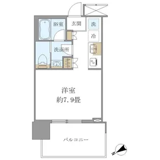 BRILLIA TOWER 浜離宮【6階】の間取り