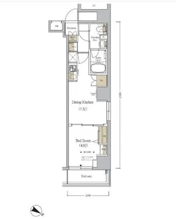 アーバネックス日本橋人形町【6階】の間取り