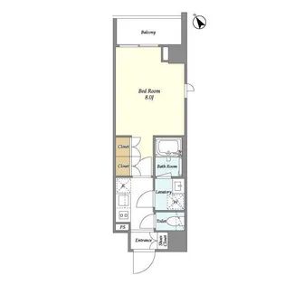 CASSIA押上桜橋【4階】の間取り