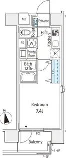 1Kの間取り画像