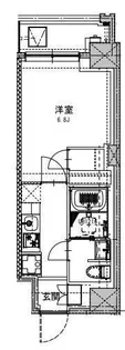 SーRESIDENCE両国SEREA【4階】の間取り