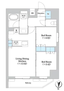 N’Sパークレジデンス森下【8階】の間取り