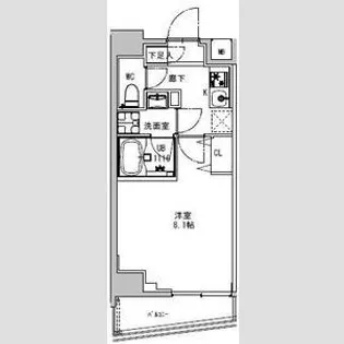 SーRESIDENCE両国PARKSIDE【4階】の間取り