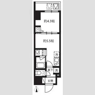 ハーモニーレジデンスグローバルキャピタル【11階】の間取り