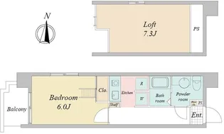 CAVANA東駒形【4階】の間取り
