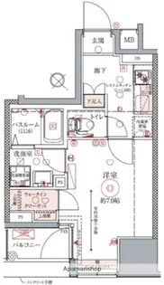 ドムス・スタイル銀座東【3階】の間取り