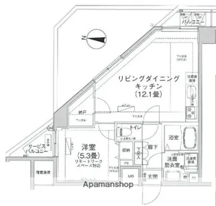 アイル プレミアム押上ノルド【3階】の間取り