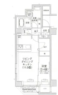 アイル プレミアム押上ノルド【205号室】の間取り