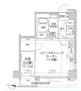 アイル プレミアム押上ノルド【4階】の間取り