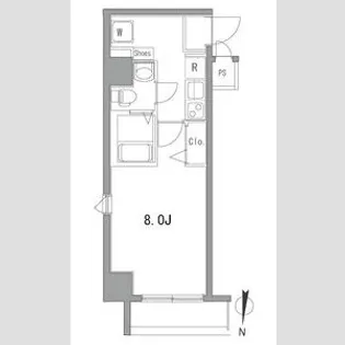 プレストマーロ両国【2階】の間取り