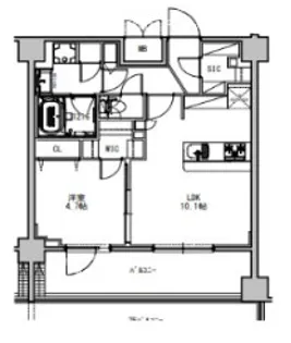 SーRESIDENCE押上SOUTH【8階】の間取り
