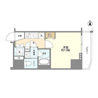 スカイコートプライム亀戸【7階】の間取り