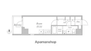 クオリタス押上業平【8階】の間取り