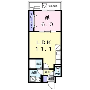 ヴェルヴェーヌ【1階】の間取り