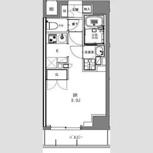 SーRESIDENCE日本橋馬喰町【5階】の間取り