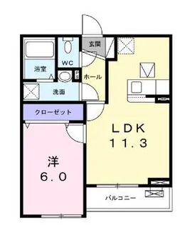 プリマヴェーラ和弘Ⅰ【2階】の間取り