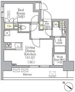 ORSUS 三ノ輪【8階】の間取り