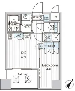 ビエラコート日本橋久松町【3階】の間取り