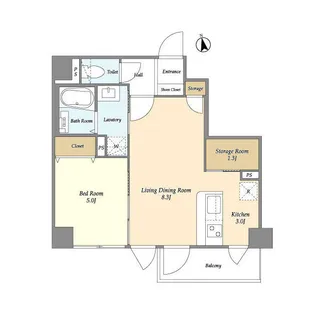 GARDEN【1階】の間取り