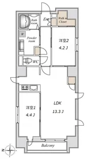 LIVEFLAT錦糸町【7階】の間取り