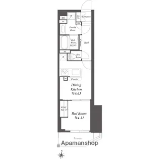 WORVE東京木場【9階】の間取り