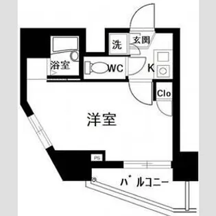 ルーブル白金高輪【8階】の間取り