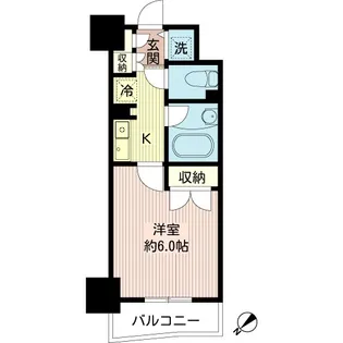 モアクレスト築地【2階】の間取り