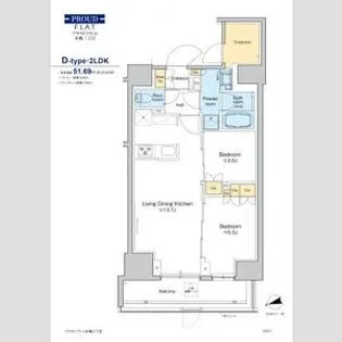 プラウドフラット本郷三丁目【1階】の間取り