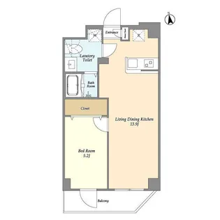 アルファコート八広【1階】の間取り