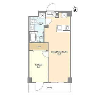 アルファコート八広【2階】の間取り