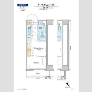 プラウドフラット清澄通り【3階】の間取り