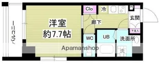 SKY VIEW KINSHICHO【6階】の間取り