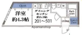 セレス八広【5階】の間取り
