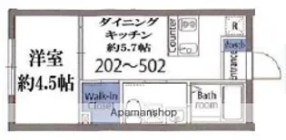 セレス八広【5階】の間取り