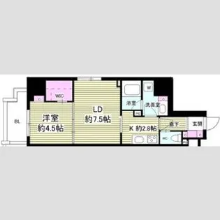 ミリアレジデンス根岸柳通り【1階】の間取り