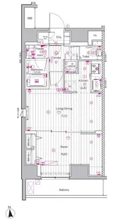PREMIUM CUBE 上野【9階】の間取り