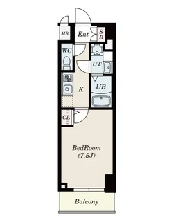 ALIVIS一之江【4階】の間取り